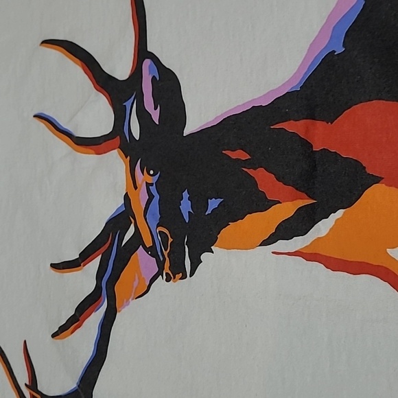 VINTAGE THE ALMIGHTY BUCK CREW-NECK FRONT POCKET TEE-SHIRT - Picture 4 of 16